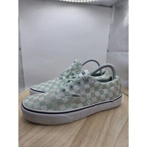Vans Authentic (Checkerboard) Ambrosia Green White Womens size 9 Casual Shoes